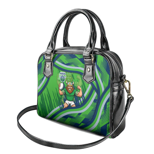 Canberra Raiders Rugby Mascot Shoulder Handbag Fierce Athlete Graphic in Sports Style