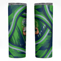 Canberra Raiders Rugby Mascot Skinny Tumbler Fierce Athlete Graphic in Sports Style