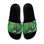 Canberra Raiders Rugby Mascot Slide Sandals Fierce Athlete Graphic in Sports Style