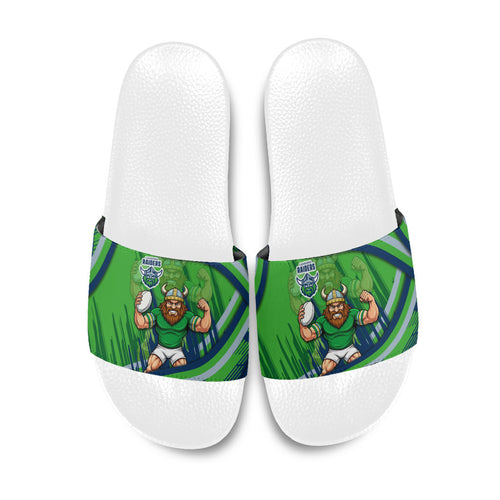 Canberra Raiders Rugby Mascot Slide Sandals Fierce Athlete Graphic in Sports Style