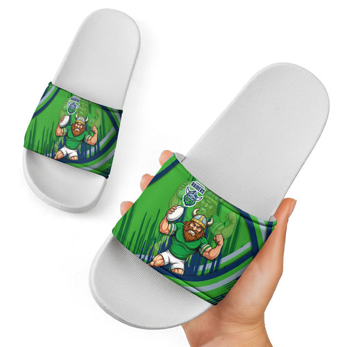 Canberra Raiders Rugby Mascot Slide Sandals Fierce Athlete Graphic in Sports Style