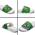 Canberra Raiders Rugby Mascot Slide Sandals Fierce Athlete Graphic in Sports Style