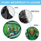 Canberra Raiders Rugby Mascot Spare Tire Cover Fierce Athlete Graphic in Sports Style
