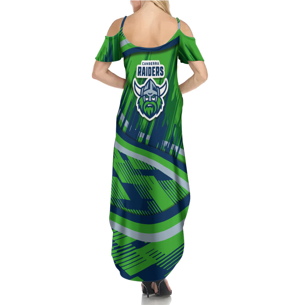 Canberra Raiders Rugby Mascot Summer Maxi Dress Fierce Athlete Graphic in Sports Style