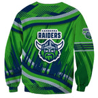 Canberra Raiders Rugby Mascot Sweatshirt Fierce Athlete Graphic in Sports Style