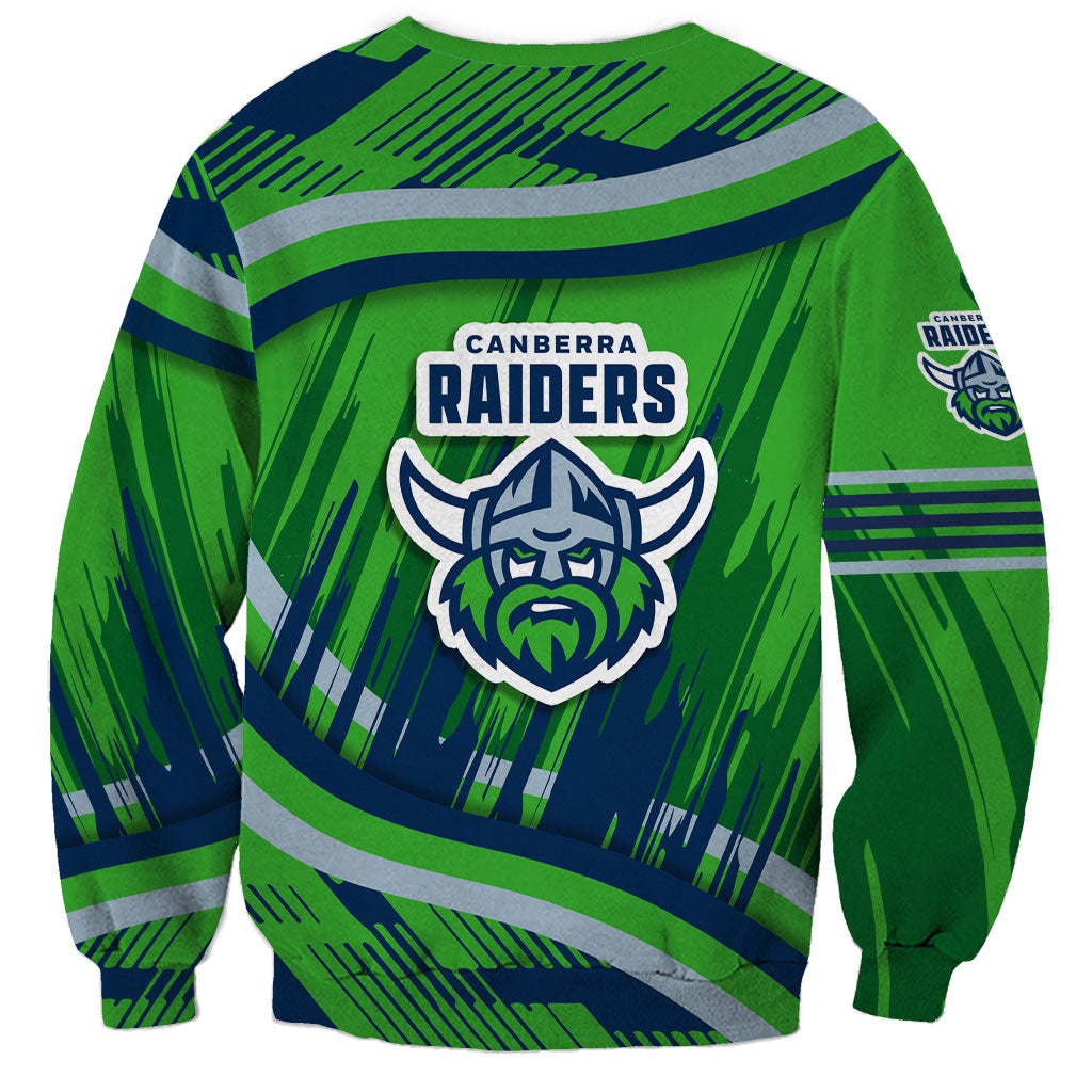 Canberra Raiders Rugby Mascot Sweatshirt Fierce Athlete Graphic in Sports Style