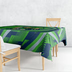Canberra Raiders Rugby Mascot Tablecloth Fierce Athlete Graphic in Sports Style
