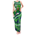 Canberra Raiders Rugby Mascot Tank Maxi Dress Fierce Athlete Graphic in Sports Style