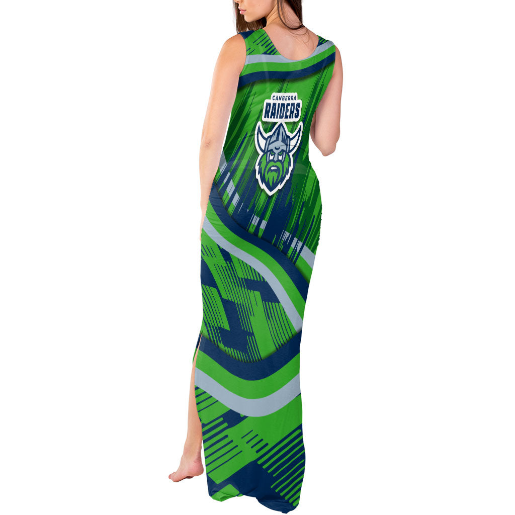 Canberra Raiders Rugby Mascot Tank Maxi Dress Fierce Athlete Graphic in Sports Style