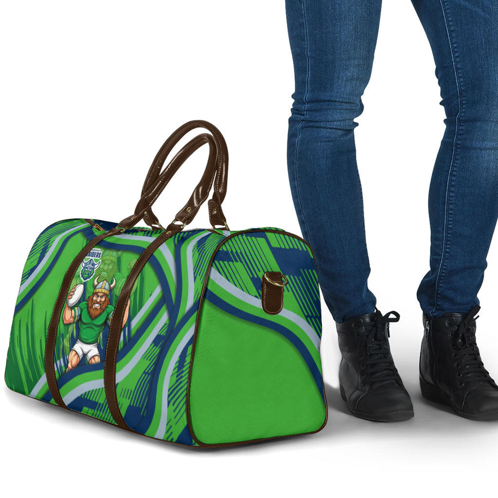 Canberra Raiders Rugby Mascot Travel Bag Fierce Athlete Graphic in Sports Style