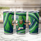 Canberra Raiders Rugby Mascot Tumbler Cup Fierce Athlete Graphic in Sports Style
