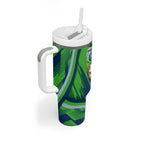 Canberra Raiders Rugby Mascot Tumbler With Handle Fierce Athlete Graphic in Sports Style