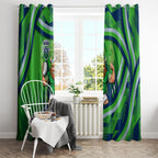 Canberra Raiders Rugby Mascot Window Curtain Fierce Athlete Graphic in Sports Style