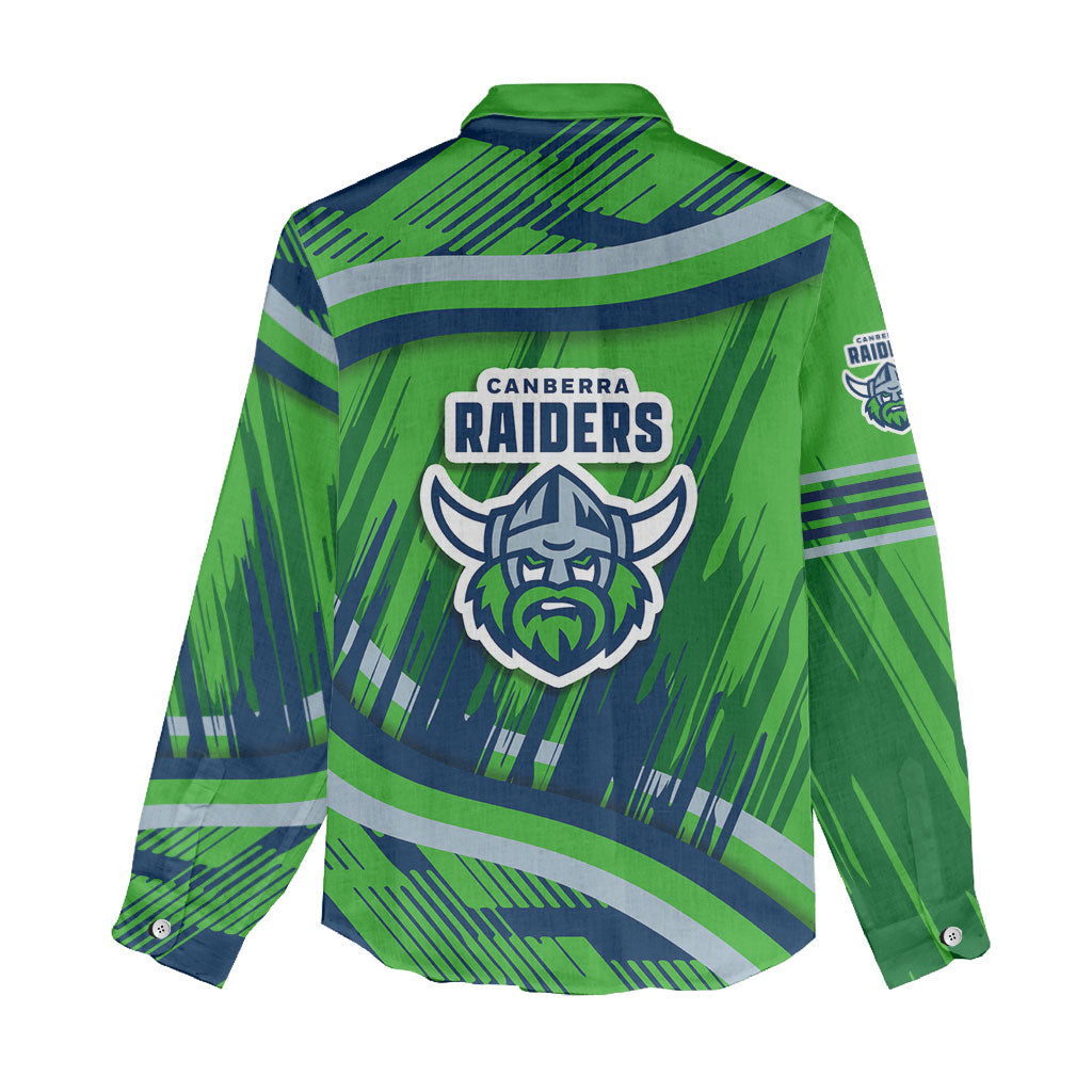 Canberra Raiders Rugby Mascot Women Casual Shirt Fierce Athlete Graphic in Sports Style