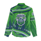Canberra Raiders Rugby Mascot Women Casual Shirt Fierce Athlete Graphic in Sports Style