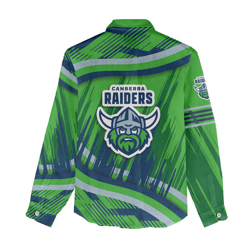 Canberra Raiders Rugby Mascot Women Casual Shirt Fierce Athlete Graphic in Sports Style