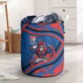 Newcastle Knights Rugby Mascot Laundry Basket Fierce Athlete Graphic in Sports Style