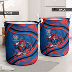 Newcastle Knights Rugby Mascot Laundry Basket Fierce Athlete Graphic in Sports Style
