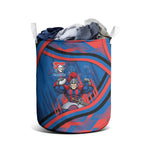 Newcastle Knights Rugby Mascot Laundry Basket Fierce Athlete Graphic in Sports Style