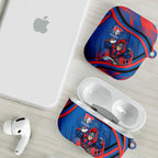 Newcastle Knights Rugby Mascot AirPods Case Fierce Athlete Graphic in Sports Style