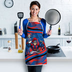 Newcastle Knights Rugby Mascot Apron Fierce Athlete Graphic in Sports Style