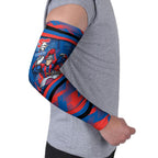 Newcastle Knights Rugby Mascot Arm Sleeves Fierce Athlete Graphic in Sports Style