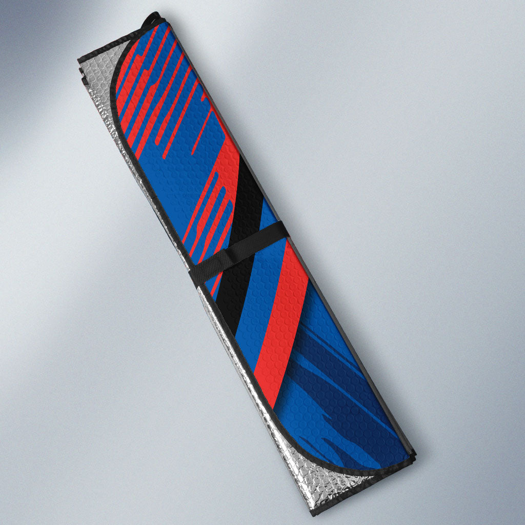 Newcastle Knights Rugby Mascot Auto Sun Shade Fierce Athlete Graphic in Sports Style