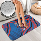 Newcastle Knights Rugby Mascot Bathroom Set Fierce Athlete Graphic in Sports Style