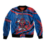 Newcastle Knights Rugby Mascot Bomber Jacket Fierce Athlete Graphic in Sports Style