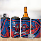 Newcastle Knights Rugby Mascot 4 in 1 Can Cooler Tumbler Fierce Athlete Graphic in Sports Style