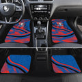 Newcastle Knights Rugby Mascot Car Mats Fierce Athlete Graphic in Sports Style