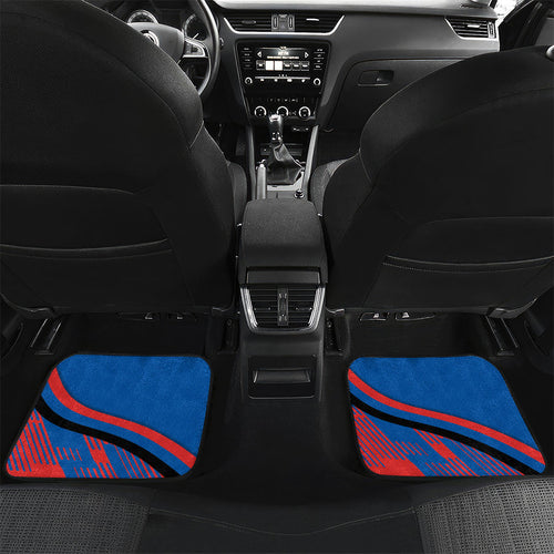 Newcastle Knights Rugby Mascot Car Mats Fierce Athlete Graphic in Sports Style