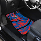 Newcastle Knights Rugby Mascot Car Mats Fierce Athlete Graphic in Sports Style