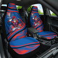 Newcastle Knights Rugby Mascot Car Seat Cover Fierce Athlete Graphic in Sports Style