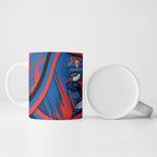 Newcastle Knights Rugby Mascot Ceramic Mug Fierce Athlete Graphic in Sports Style