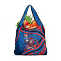 Newcastle Knights Rugby Mascot Grocery Bag Fierce Athlete Graphic in Sports Style