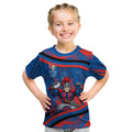 Newcastle Knights Rugby Mascot Kid T Shirt Fierce Athlete Graphic in Sports Style