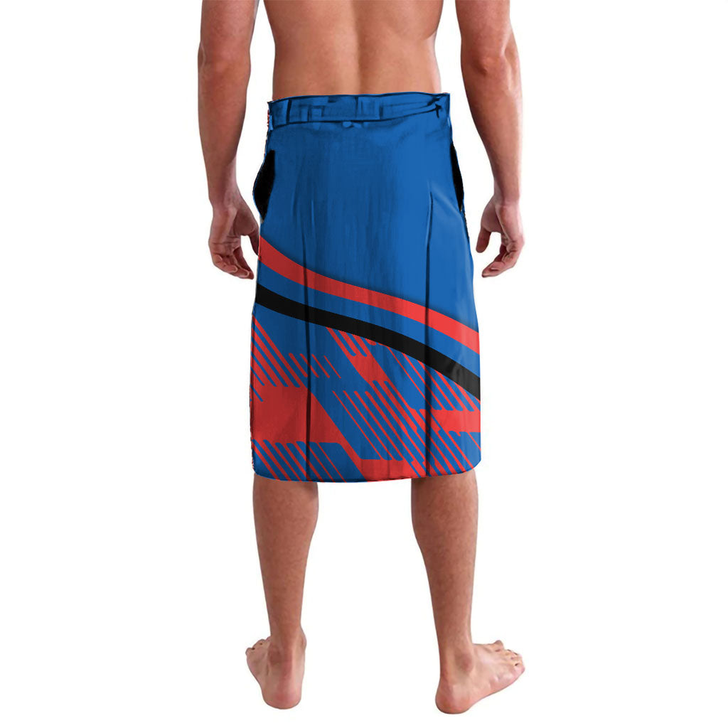 Newcastle Knights Rugby Mascot Lavalava Fierce Athlete Graphic in Sports Style