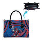 Newcastle Knights Rugby Mascot Leather Bag Fierce Athlete Graphic in Sports Style