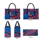 Newcastle Knights Rugby Mascot Leather Bag Fierce Athlete Graphic in Sports Style