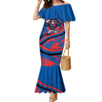 Newcastle Knights Rugby Mascot Mermaid Dress Fierce Athlete Graphic in Sports Style