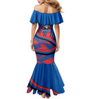 Newcastle Knights Rugby Mascot Mermaid Dress Fierce Athlete Graphic in Sports Style