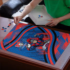 Newcastle Knights Rugby Mascot Puzzle Fierce Athlete Graphic in Sports Style