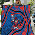 Newcastle Knights Rugby Mascot Quilt Fierce Athlete Graphic in Sports Style