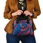 Newcastle Knights Rugby Mascot Shoulder Handbag Fierce Athlete Graphic in Sports Style
