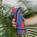 Newcastle Knights Rugby Mascot Skinny Tumbler Fierce Athlete Graphic in Sports Style