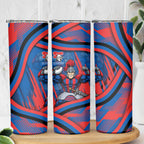 Newcastle Knights Rugby Mascot Skinny Tumbler Fierce Athlete Graphic in Sports Style