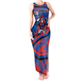 Newcastle Knights Rugby Mascot Tank Maxi Dress Fierce Athlete Graphic in Sports Style