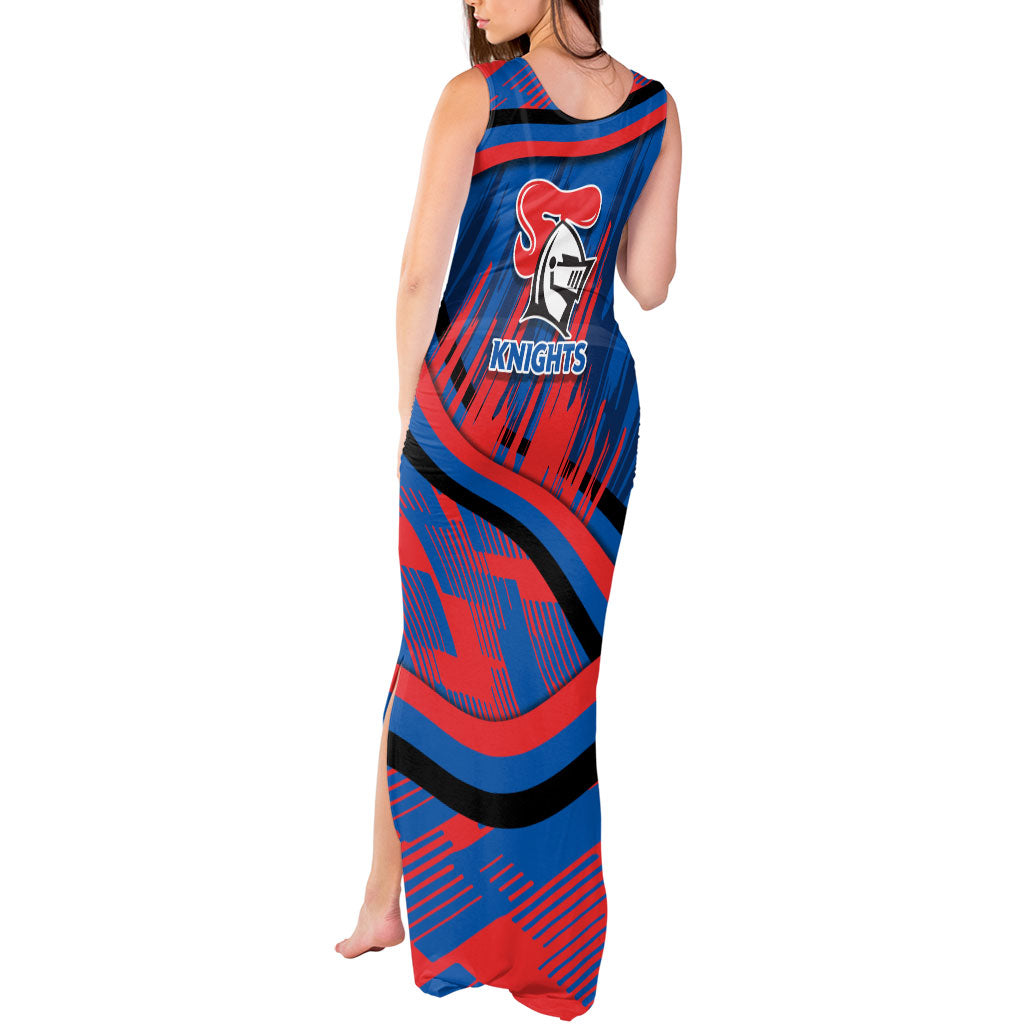 Newcastle Knights Rugby Mascot Tank Maxi Dress Fierce Athlete Graphic in Sports Style