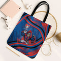 Newcastle Knights Rugby Mascot Tote Bag Fierce Athlete Graphic in Sports Style